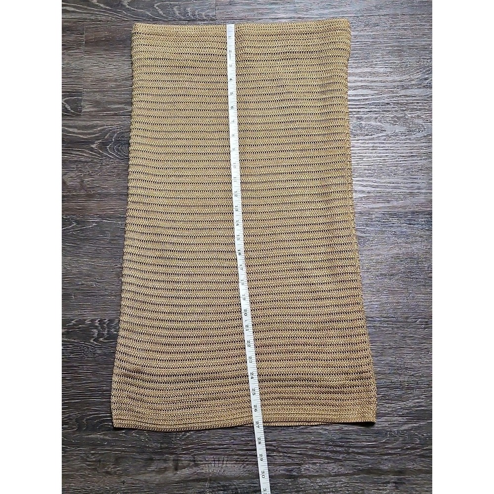 Lauren Ralph Lauren Women's Metallic Cotton-Blend Knit Pencil Skirt  Small - Picture 7 of 8